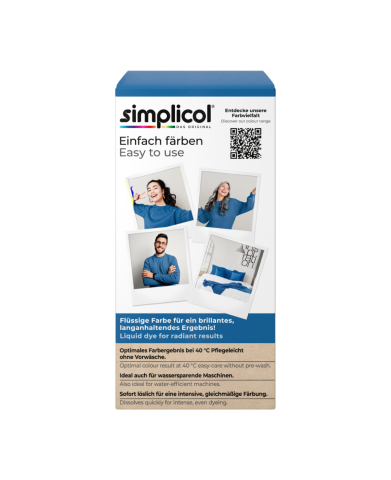 SIMPLICOL Intensiv - Royal-Blau, Vopsea pentru haine si textile in masina de spalat, Royal-Blau [4]