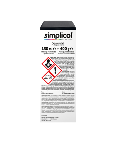 SIMPLICOL Intensiv - Samt-Schwarz - Краска для окрашивания одежды в стиральной машине, бархатный черный [4]