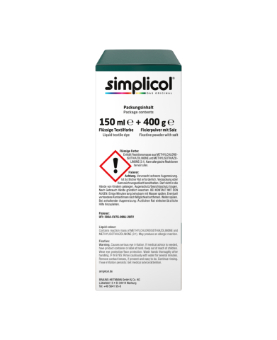 SIMPLICOL Intensiv - Wald-Grun, Краска для окрашивания одежды в стиральной машине, зеленый лес [4]