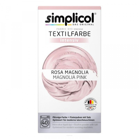 Краска для одежды - SIMPLICOL Intensiv ROSA Magnolia Краска для окрашивания одежды в стиральной машине
