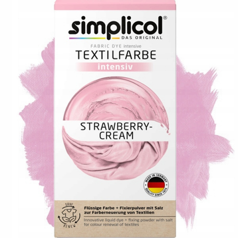 Краска для одежды - SIMPLICOL Intensiv Strawberry Cream Краска для окрашивания одежды в стиральной машине