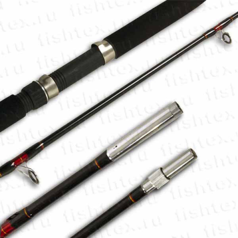 Lansete Feeder, Stationar, Pluta - Spinning CROCODILE (negru cu șurub) 2.7m 100-250gr.