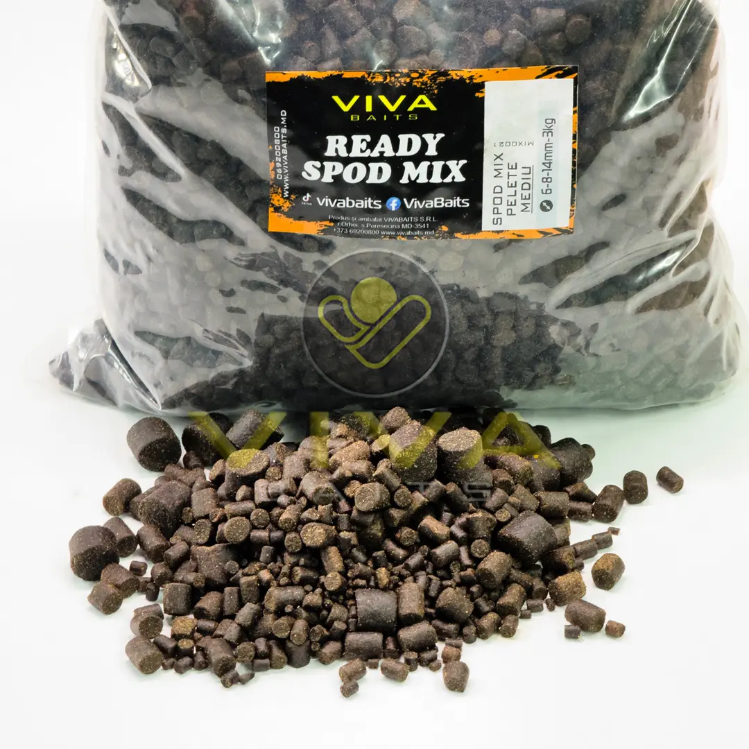 Прикормки - SPOD MIX PELLETS MEDIU 3 kg, 6-8-14mm