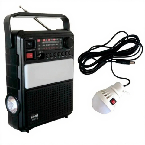 Boxă portabilă – radio cu panou solar, lanternă și lampă NNS Solar Charge, NS-2730LS [2]