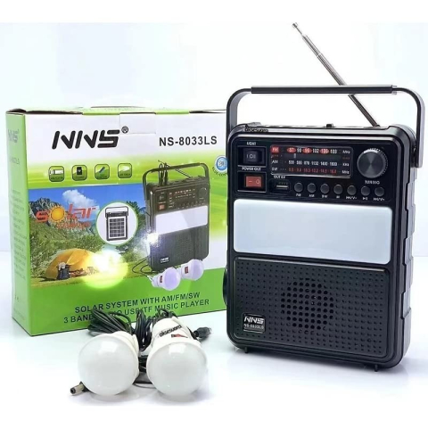 Boxă portabilă – radio cu panou solar, lanternă și lampă NNS Solar Charge, NS-2730LS [1]