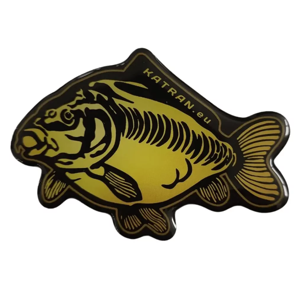 Sticker 3D "Gold  Carp", 6*4cm KATRAN