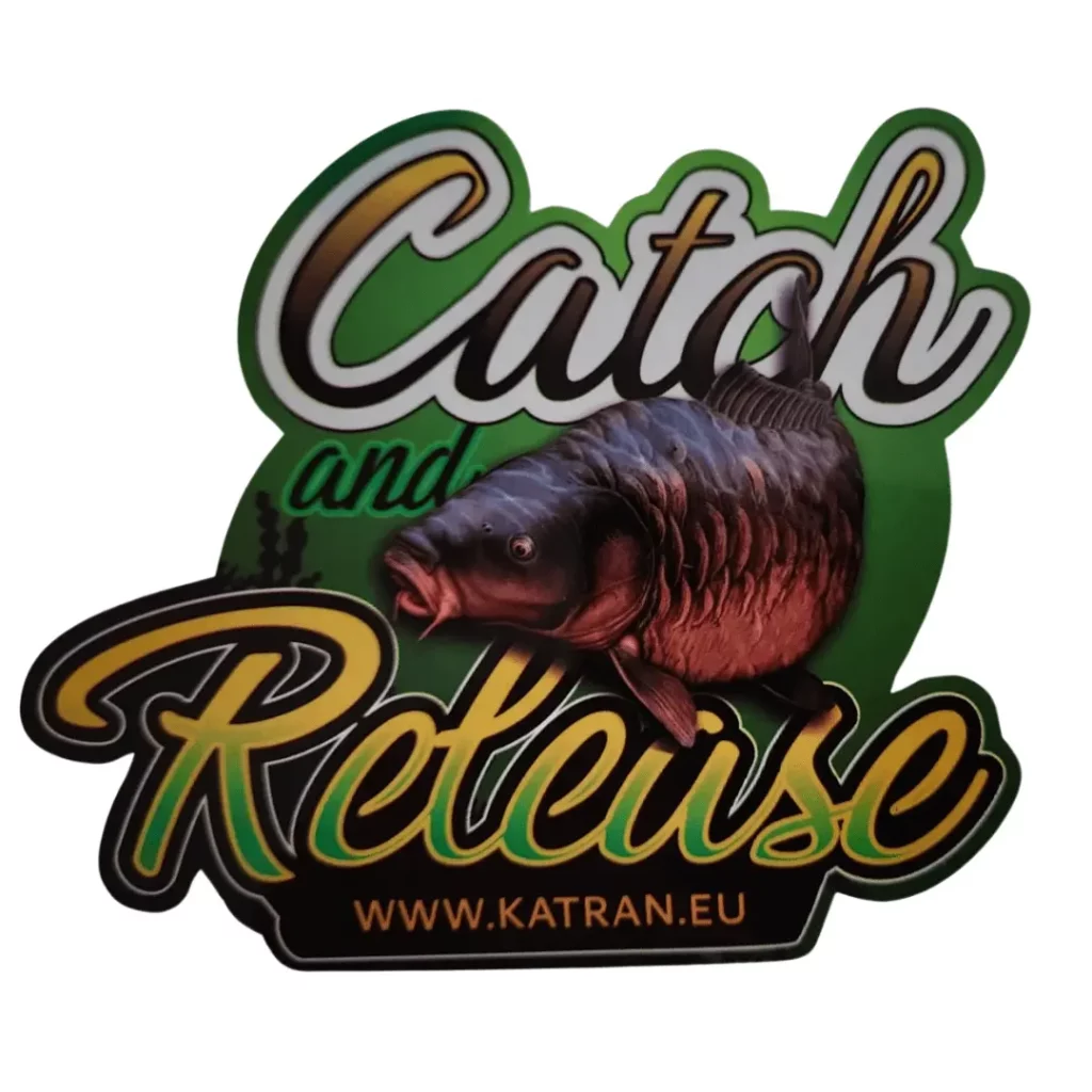 Sticker "Catch & Release" , 12*12cm KATRAN 