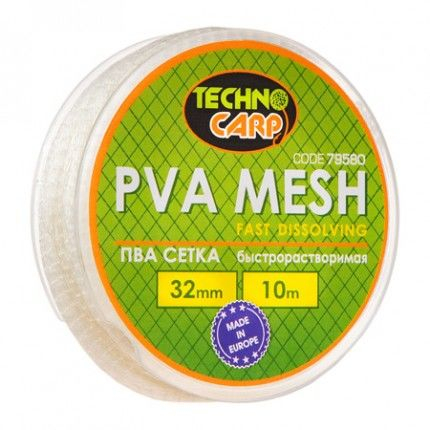 Рыбалка на карпа - PVA сетка быстрорастворимая 32мм, 10м