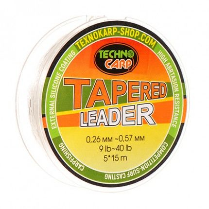 Fire Crap - TK80090 - Shok Leader Conus Tehnocarp 0.26-0.57mm 5*15m