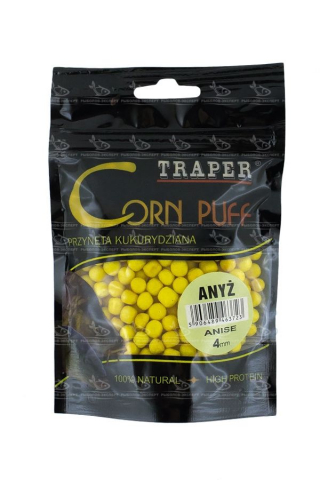 Nada si momeala - Traper Corn Puff floricele pentru pescuit 8mm, Anason