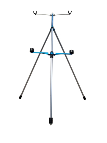 Треноги - TRIPOD MECCANICA MICO SURFCASTING & BARBEL FISHING 2 OR 1 RODS STEEL TUBES & BLUE JOINTS