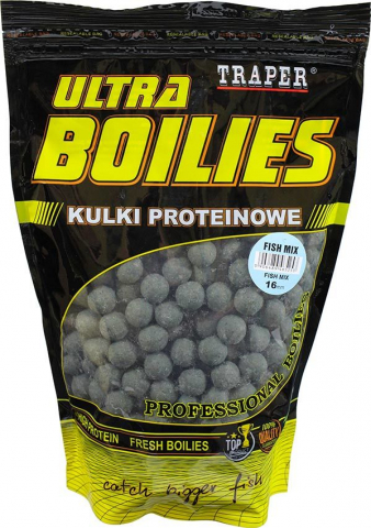 Pescuitul în Moldova - Ultra Boilies PROFESSIONAL Traper FISH MIX 16mm 1kg