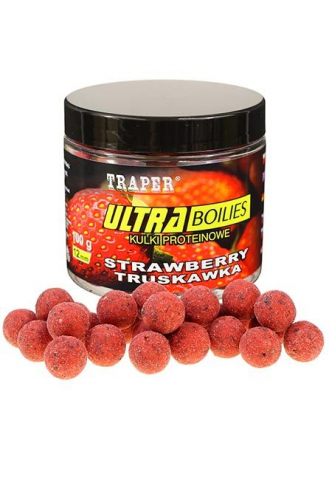 Nada si momeala - Ultra Boilies Traper CĂPȘUNĂ 16mm 100g