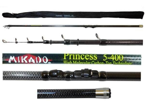 Lansete Feeder, Stationar, Pluta - Undiță telescopică cu inele Mikado Princess 4m 10-30g