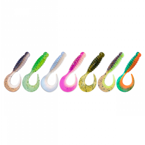 Рыбалка на хищника - VEDUTA Curly Classic - 2.2" 55mm #Mix18 7buc