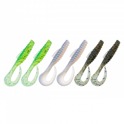 Pescuitul în Moldova - VEDUTA Mad Twist - 2.6" 65mm #Mix3 6buc / VAB-MT-65-M3 / 4820012202621