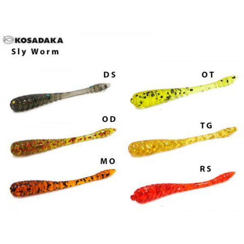 Червь "SLY Worm" 50mm цвет:OD(уп-ка 20штук) [2]