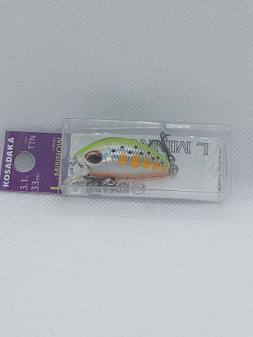 Momeli la rapitor - Vobler L-Minnow 33S (54-TTN), Sinking, 33mm, 3,5g KOSADAKA
