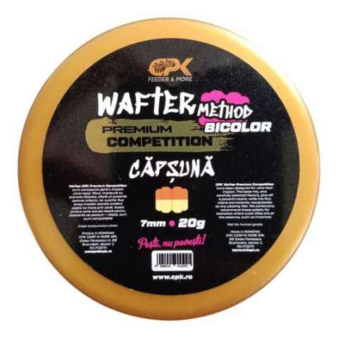 Пелетс - WAFTER COMPETITION METHOD BICOLOR КЛУБНИКА 7mm 20g, CPK
