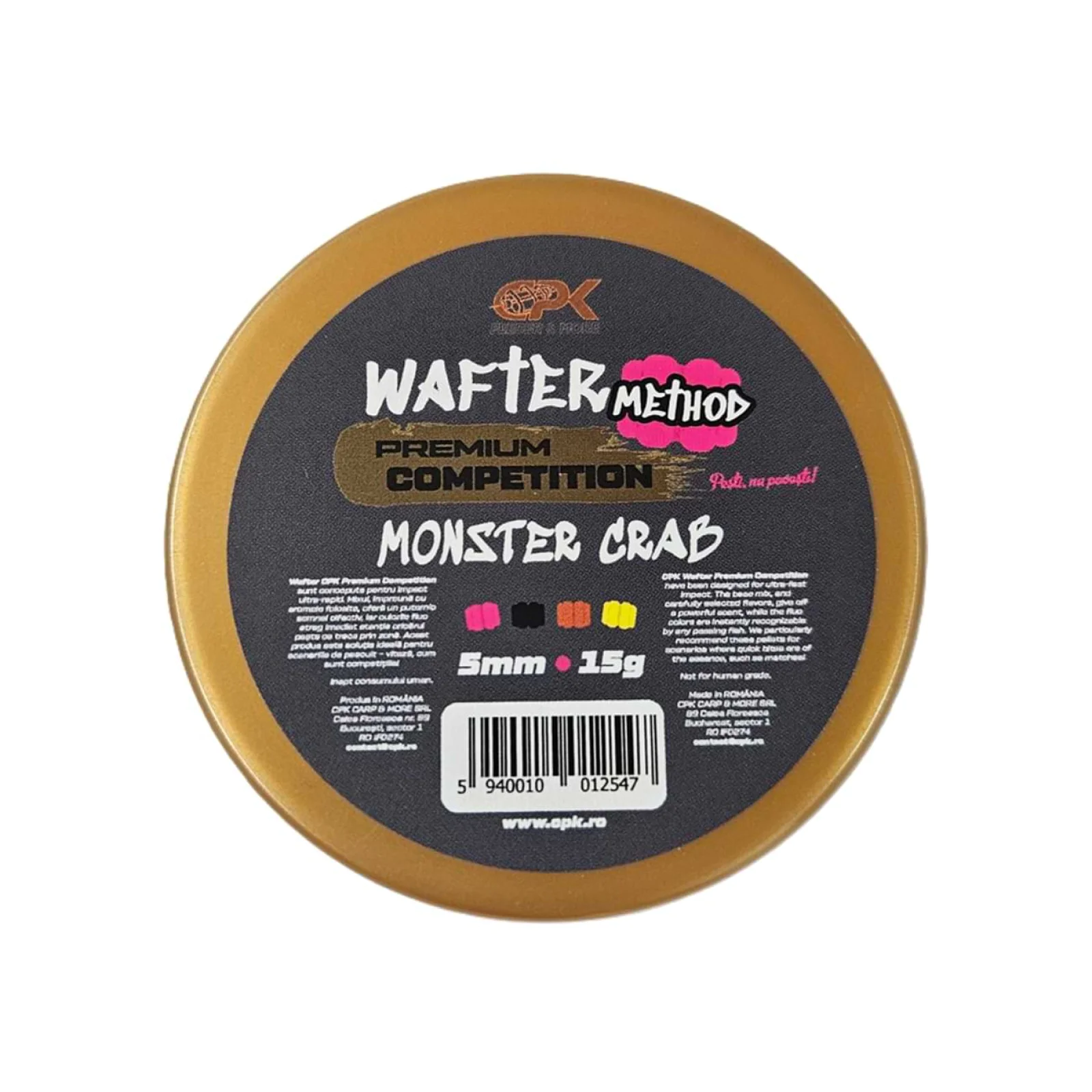 Вафтерсы - Вафтеры CPK Competition Mini Method Monster Crab 5mm, 15г