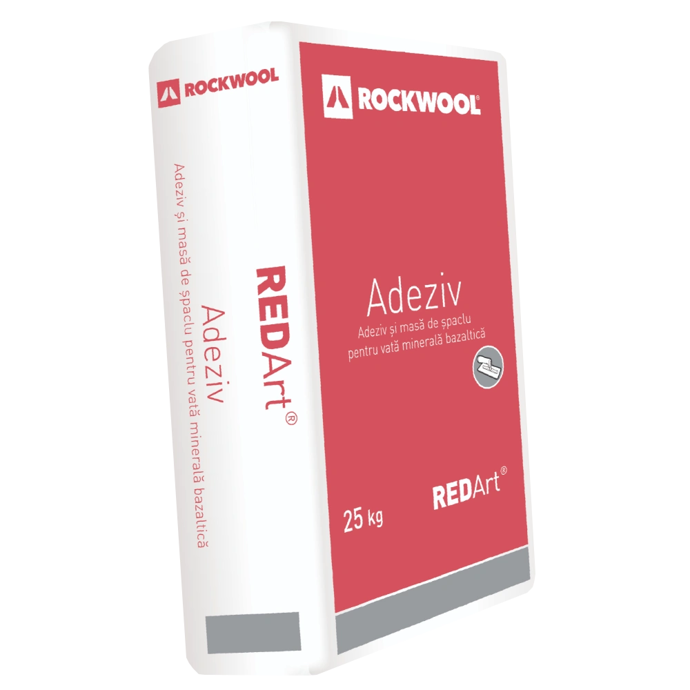 Materiale prăfoase - Adeziv si masa de spaclu pentru vata minerala bazaltica, Rockwool, REDart, 25 kg