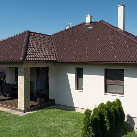Tigla de baza 1/1 din beton Terran Danubia Mocca Rezistor, 330 x 420 mm [2]
