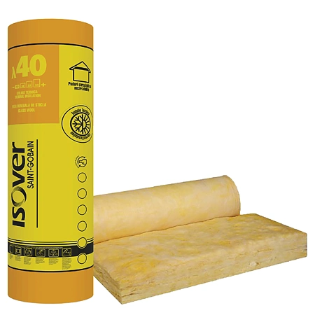 Termoizolații - Vata minerala de sticla Isover Rio Twin Plus, 50/100, 16.8 m2/rola