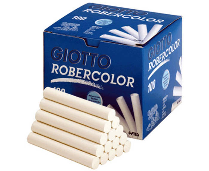 Creta alba fara praf 100 buc/set Giotto Robercolor [4]