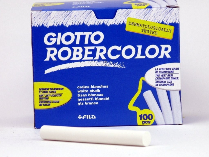 Creta alba fara praf 100 buc/set Giotto Robercolor [3]