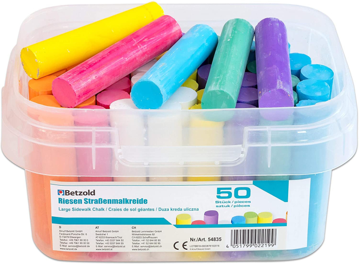 Creta colorata desen asfalt 50 buc/galetusa [4]