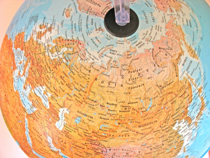 Glob geografic pamantesc iluminat, 30 cm [9]