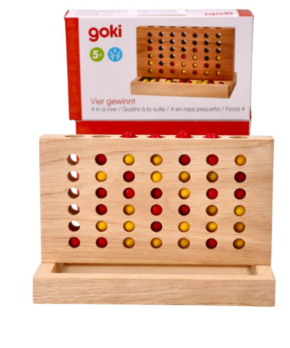 Joc 4 pe un rand, lemn [6]