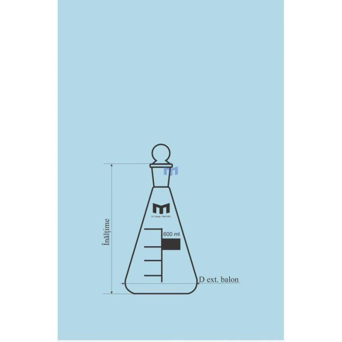Pahar Erlenmeyer cu Dop Rodat [2]