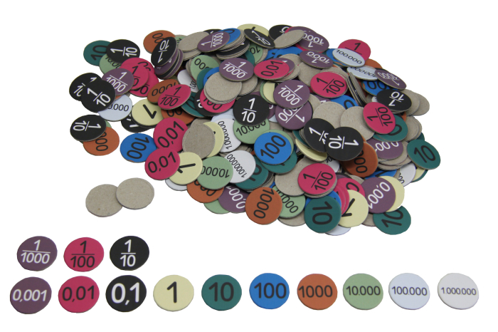 Set 352 jetoane numerice multicolor [1]