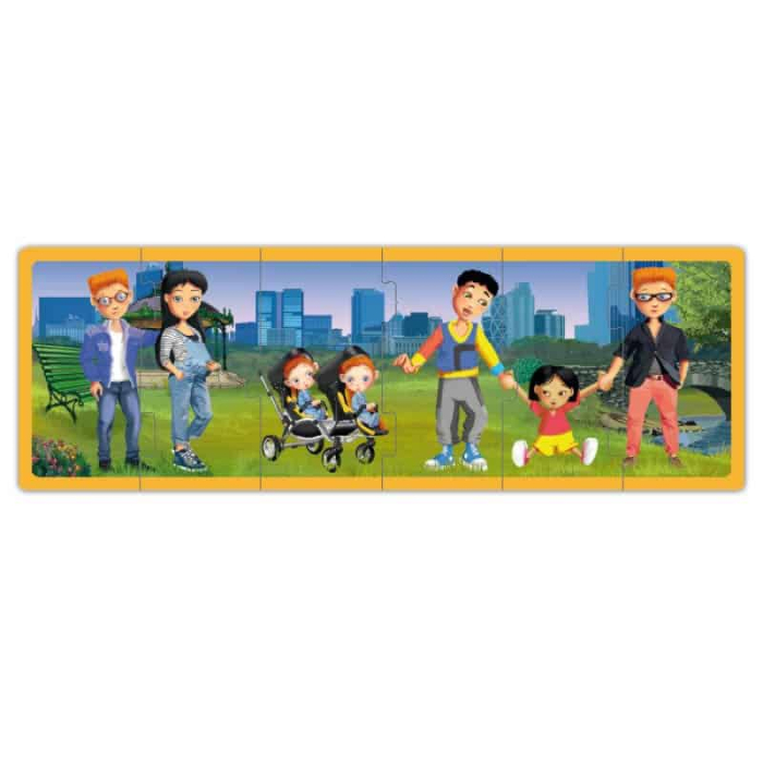 Set puzzle familiile lumii [5]