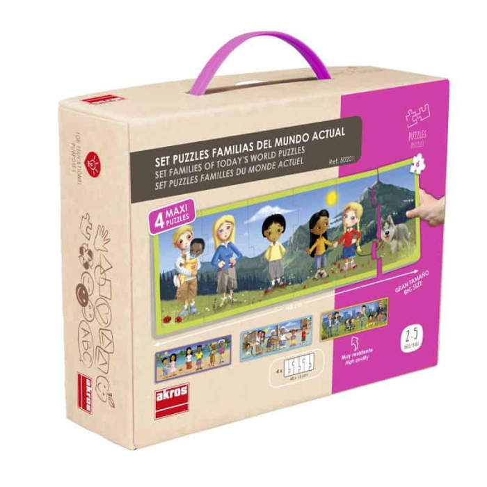 Set puzzle familiile lumii [7]