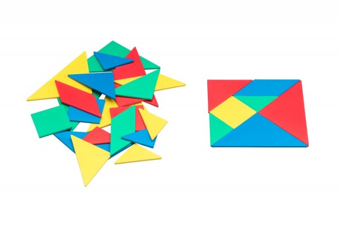 Set Tangram 4 culori, 28 piese [8]