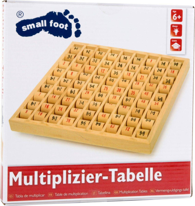 Tabla inmultirii, lemn, natur [3]