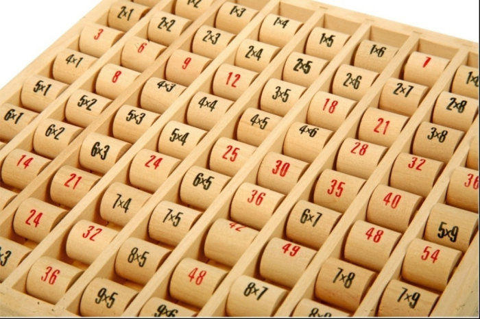 Tabla inmultirii, lemn, natur [2]