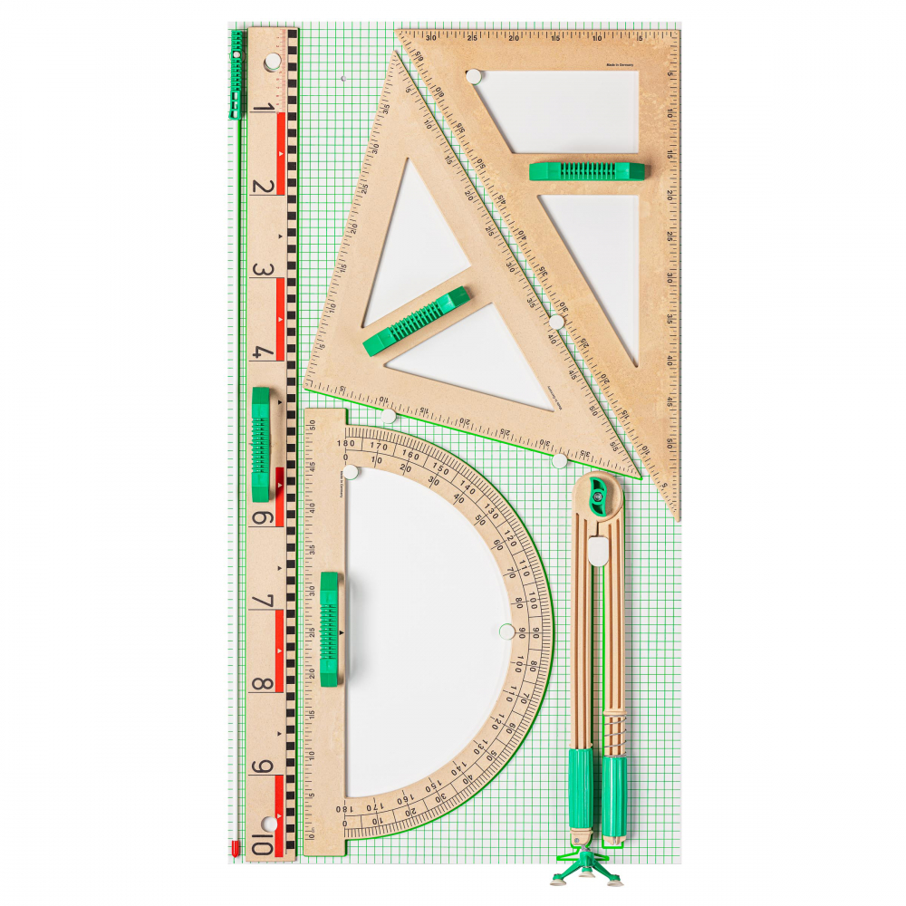 Trusa de instrumente geometrice pentru tabla din lemn reciclat [1]
