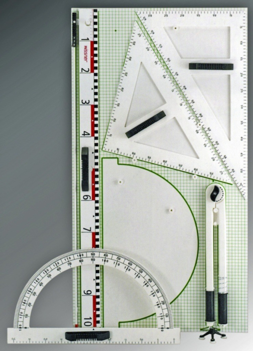 Trusa geometrie pentru tabla scolara III, Re-Plastic° [1]