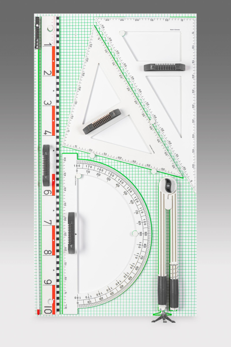 Trusa geometrie pentru tabla scolara Magnetica III, Re-Plastic° [2]