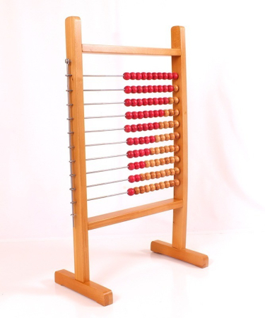 Operatii aritmetice - Abac cu bile, lemn, 130x56 cm
