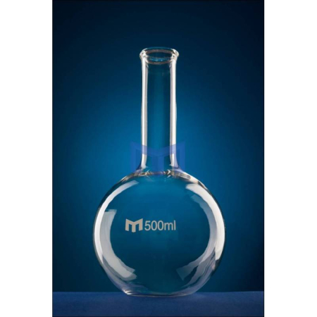 Sticlarie laborator chimie - Balon fund plat, gat ingust