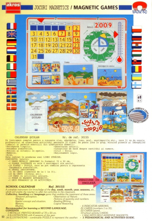 Calendar scolar magnetic in limba Romana [10]