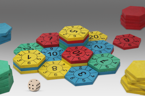 Castelul numerelor – joc matematic cu jetoane numerotate [1]