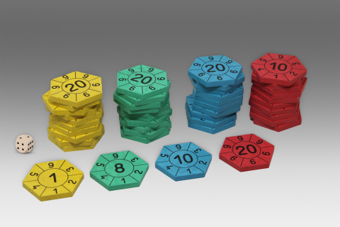 Castelul numerelor – joc matematic cu jetoane numerotate [2]