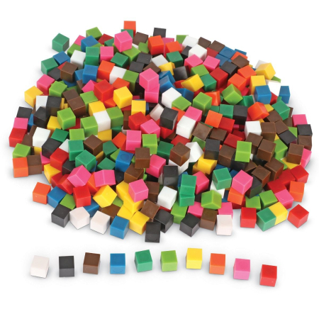 Cuburi multicolore - 1cm [2]
