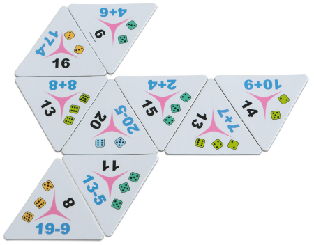 Matematica - Logica - Domino triunghiular operatii matematice pana la 20