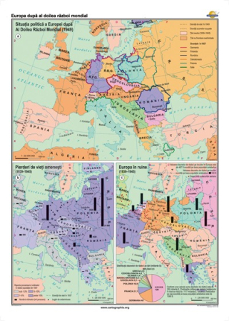 Harti istorice - Europa dupa al doilea razboi mondial